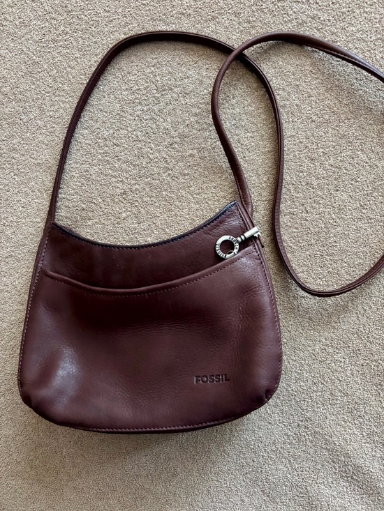 Fossil Handbags - Brown Fossil leather cross body handbag